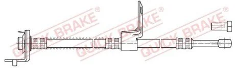Гальмівний шланг для Hyundai QUICK BRAKE 50.856X фото товара