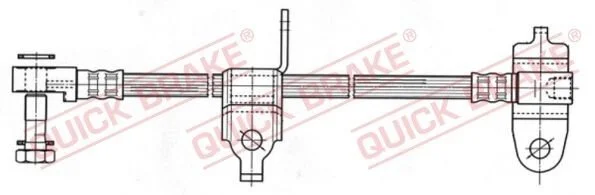 <strong>Гальмівний шланг QUICK BRAKE 59.976X (фото 1)</strong>