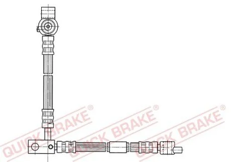 Гальмівний шланг для QUICK BRAKE 59.994 фото товару