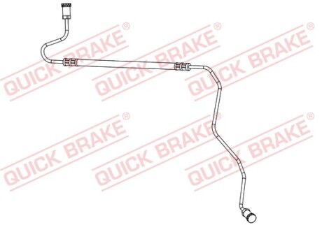 Шланг гальмівний QUICK BRAKE 96.017 фото товару