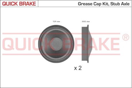 Пилозахисні ковпачки для ступиці QUICK BRAKE 9828K фото товару