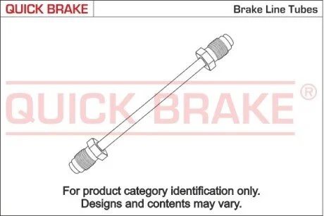 Гальмівний шланг для Opel, Vauxhall, Chevrolet, Mitsubishi QUICK BRAKE CU1950AA фото товару