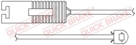 Датчик зносу гальмівних колодок QUICK BRAKE WS 0106 A фото товара