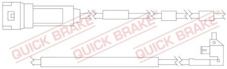 Датчик зносу гальмівних колодок QUICK BRAKE WS 0129 A фото товару