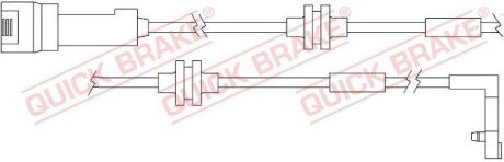 Датчик зносу гальмівних колодок QUICK BRAKE WS 0157 A фото товару