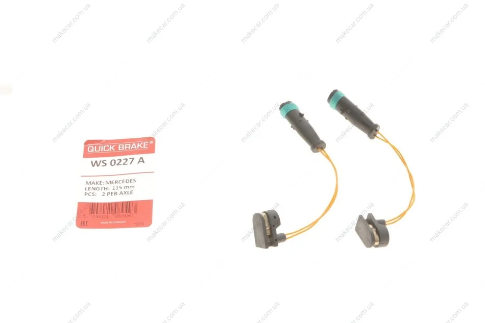 <strong>Гальмівні аксесуари (Датчик зносу колодки) QUICK BRAKE WS0227A (фото 1)</strong>