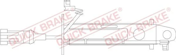 <strong>Датчик зносу,гальм.колодки QUICK BRAKE WS0239A (фото 1)</strong>