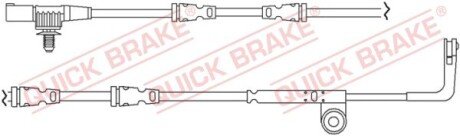 Датчик зносу гальмівних колодок QUICK BRAKE WS 0261 A фото товару