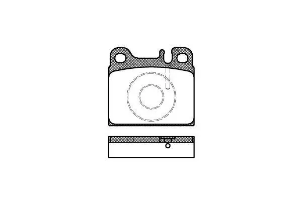 <strong>I DB гальмівні колодки задн.W123/126 REMSA 0006.88 (фото 1)</strong>