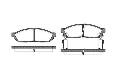 HONDA гальмівні колодки передн. CIVIC I (SF) 1300 L 80-83, SUZUKI CARRY (0S) 0.8 (ST90) 80-85 REMSA 0111.02 фото товара