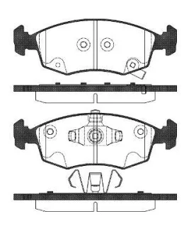 FIAT гальмівні колод. передн. Panda 12- для Fiat REMSA 0172.72 фото товару