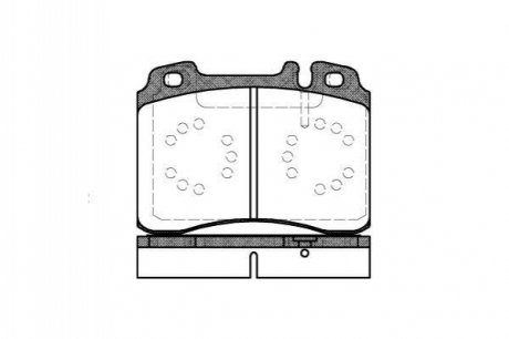 Колодки тормозные дисковые REMSA 0379.20 (фото 1)