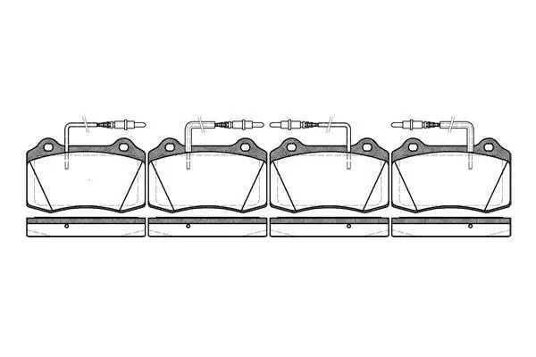 <strong>PEUGEOT гальмівні колодки дискові 406 1,9-3,0 95- REMSA 0434.14 (фото 1)</strong>