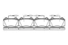 <strong>PEUGEOT гальмівні колодки дискові 406 1,9-3,0 95- REMSA 0434.14 (фото 1)</strong>