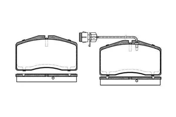 <strong>Гальмівні колодки перед. AUDI A8/S8 94-02 (з датчик.) REMSA 0448.12 (фото 1)</strong>