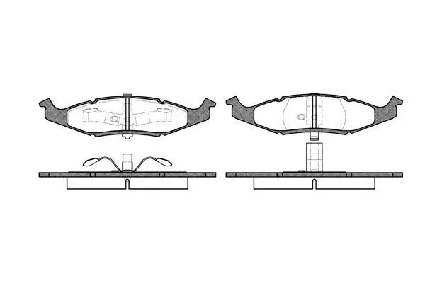 <strong>CHRYSLER Гальмівні колодки передні NEON (PL) 1.8 16V -99, DODGE REMSA 0477.00 (фото 1)</strong>