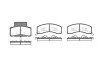 <strong>DODGE Гальмівні колодки передні RAM 2500 5.9 93-01 REMSA 0616.02 (фото 1)</strong>