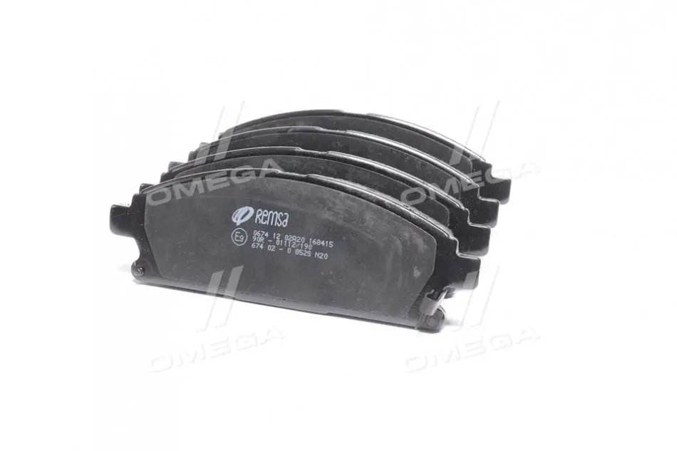 <strong>Гальмівні колодки передн. Nissan X-Trail 01-, Terrano 95- REMSA 0674.12 (фото 1)</strong>