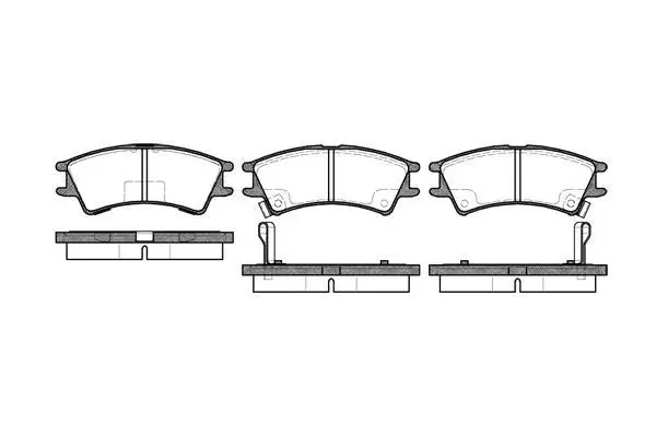<strong>HYUNDAI гальмівні колодки Atos 01-03 REMSA 0675.02 (фото 1)</strong>