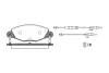 <strong>CITROEN колодки гальмівні передні C5 2.2HDI-3.0 01- REMSA 0827.04 (фото 1)</strong>