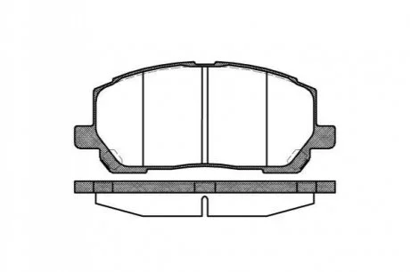 Колодки гальмівні дискові для Toyota, Lexus REMSA 0855.00 фото товару