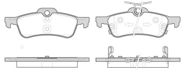 <strong>HONDA колодки гальм.задні Civic 12- REMSA 0862.12 (фото 1)</strong>