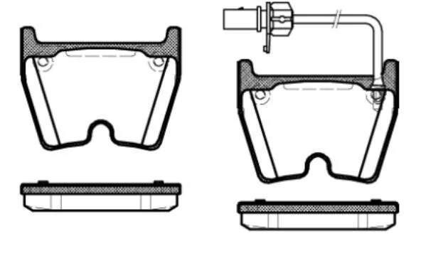 <strong>AUDI Гальмівні колодки передні A4 B7 (8EC) RS4 quattro 05-08 REMSA 0896.01 (фото 1)</strong>