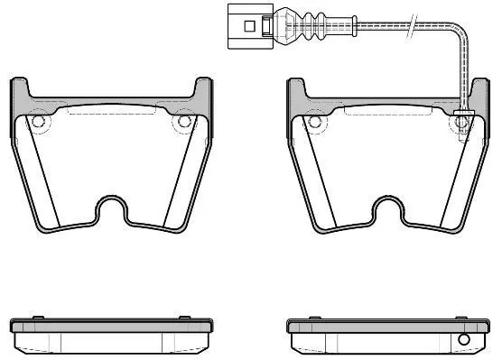 <strong>AUDI гальмівні колодки перед. Q3 RS 2.5 13-18, A3 Sportback RS3 15- REMSA 0896.11 (фото 1)</strong>