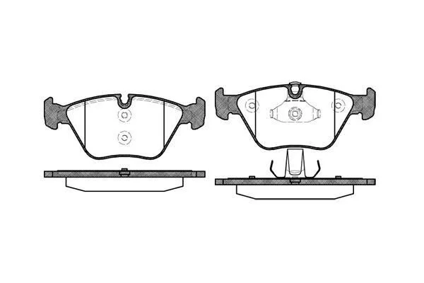 <strong>BMW гальмівні колодки перед. 2,5/3,0: E46, X3(E83) REMSA 0963.10 (фото 1)</strong>
