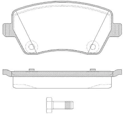 <strong>NISSAN гальмівні колодки передн. Micra, Note 03- RENAULT Clio, Kangoo 1.5DCI REMSA 0987.22 (фото 1)</strong>