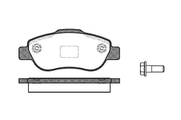 <strong>Колодки гальмівні дискові передні FIAT Panda 03-12 REMSA 1100.00 (фото 1)</strong>