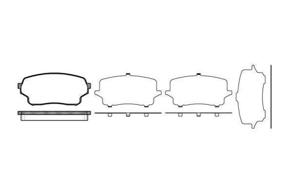 <strong>SUZUKI Гальмівні колодки передн. GRAND VITARA I (FT, HT) 2.0 HDI 110 16V 4x4 (SQ420D, TD83V) 01-05 REMSA 1166.01 (фото 1)</strong>