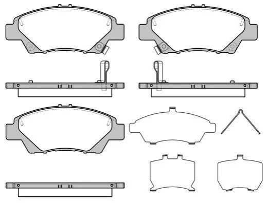 <strong>HONDA гальмівні колодки передн.Jazz 08- REMSA 1358.42 (фото 1)</strong>