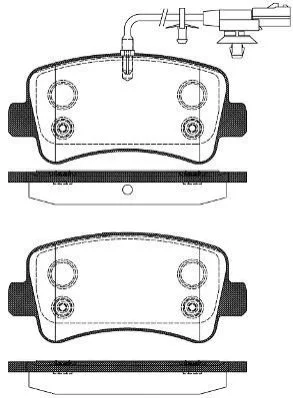 <strong>NISSAN гальмівні колодки задн. NV400 (X62, X62B) dCi 100 11-16 REMSA 1439.11 (фото 1)</strong>