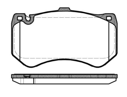 DB Гальм колодки передн. E-CLASS T-Model (S212) E 63 AMG (212.277) 09-11 REMSA 1455.00 фото товара