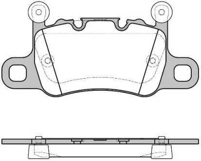 LAND ROVER Гальмівні колодки задні DISCOVERY IV (L319) 3.0 4x4 13-18, PORSCHE 911 (991) 3.8 Turbo 13-20 для Porsche REMSA 1598.10 фото товару