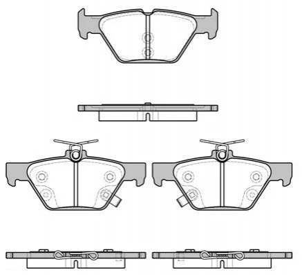 <strong>Колодки тормозные дисковые REMSA 1638.02 (фото 1)</strong>
