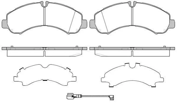 <strong>NISSAN гальмівні колодки передн.Murano 16-,Pathfinder IV 14- REMSA 1646.01 (фото 1)</strong>
