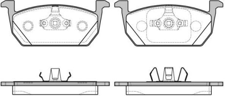 SKODA колодки гальмівні передні KAMIQ, OCTAVIA III Combi 19-, AUDI A1 Sportback 18- REMSA 1710.00 фото товару