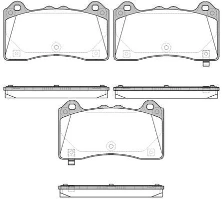 <strong>FORD Гальм. колодки передн. FOCUS III 2.3 RS AWD 15-17 REMSA 1736.02 (фото 1)</strong>