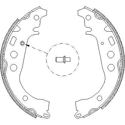 <strong>TOYOTA щоки гальм. Corolla -06, Yaris 04- REMSA 4101.00 (фото 1)</strong>