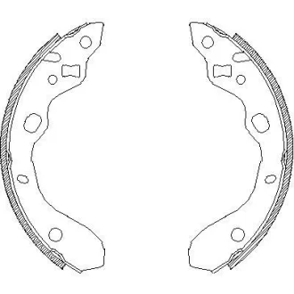 MAZDA щоки гальмівні 323 BJ 98-03 для Mazda REMSA 4128.00 фото товару
