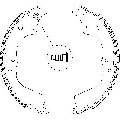 <strong>TOYOTA щоки гальмівні HIACE IV 95- REMSA 4134.00 (фото 1)</strong>