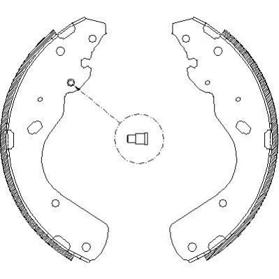 <strong>FORD гальм колодки задн. RANGER 2.5 TD 02-06, MAZDA B-SERIE 2.5 D 02-06 REMSA 4175.00 (фото 1)</strong>