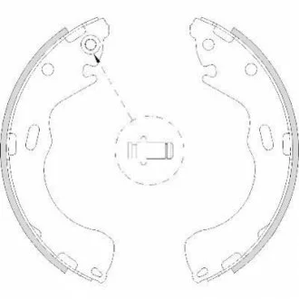 Колодки гальмівні барабанні для Mazda, Ford REMSA 4210.00 фото товару