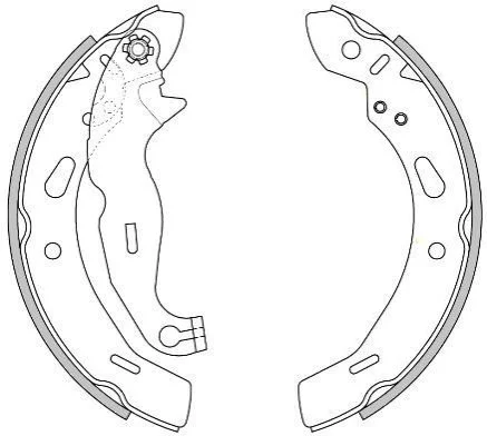 <strong>FORD Колодки гальмівні барабанні задн. 200*32 Fiesta 08-. REMSA 4278.00 (фото 1)</strong>