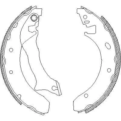 <strong>FORD Колодки гальмівні барабанні MONDEO 1.6-2.0 93- 228,6X44 REMSA 4300.00 (фото 1)</strong>