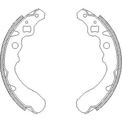 <strong>DAIHATSU Колодки гальмівні барабанні CUORE L80 850 85-87 165x26 REMSA 4390.00 (фото 1)</strong>