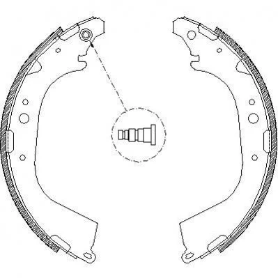 <strong>TOYOTA Колодки гальмівні барабанні Landcruiser REMSA 4650.01 (фото 1)</strong>