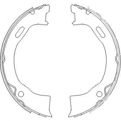 <strong>JEEP Колодки гальмівні барабанні Grand Cherokee 95- REMSA 4695.00 (фото 1)</strong>